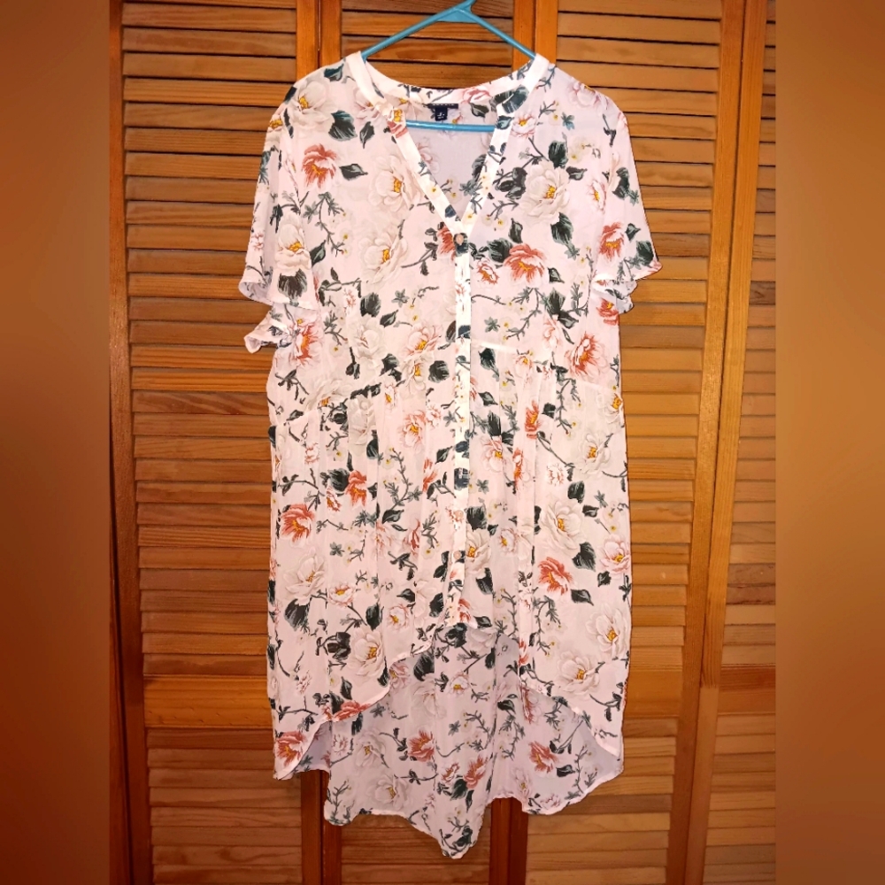 Torrid Lexie Babydoll Chiffon Tunic NWOT